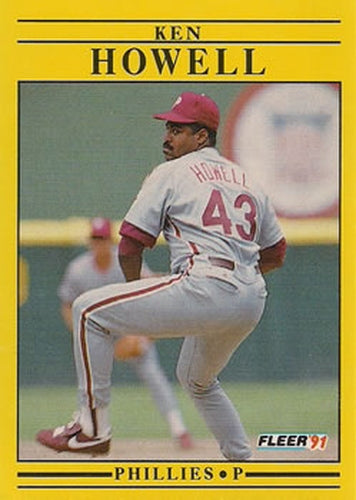 #400 Ken Howell - Philadelphia Phillies - 1991 Fleer Baseball