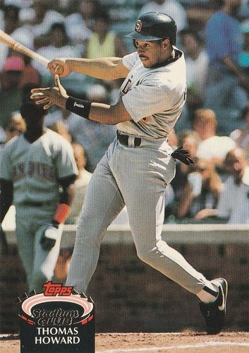 #401 Thomas Howard - San Diego Padres - 1992 Stadium Club Baseball