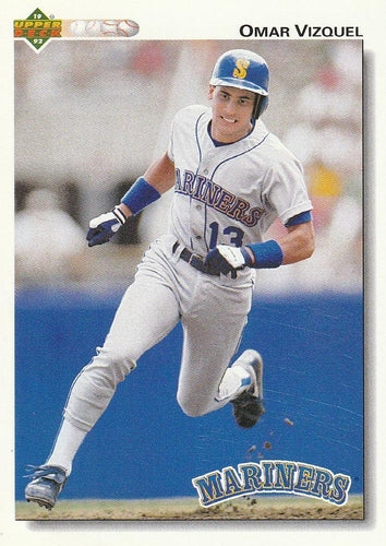 #401 Omar Vizquel - Seattle Mariners - 1992 Upper Deck Baseball