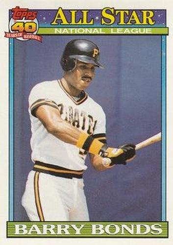 #401 Barry Bonds - Pittsburgh Pirates - 1991 O-Pee-Chee Baseball