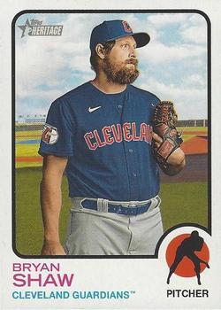 #401 Bryan Shaw - Cleveland Guardians - 2022 Topps Heritage Baseball