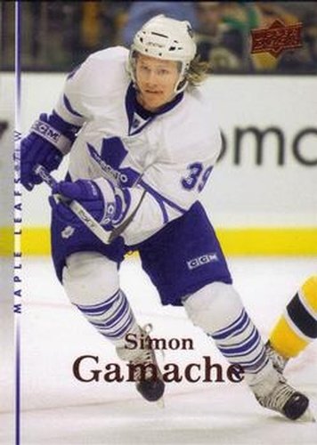 #401 Simon Gamache - Toronto Maple Leafs - 2007-08 Upper Deck Hockey
