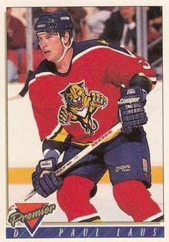 #402 Paul Laus - Florida Panthers - 1993-94 Topps Premier Hockey