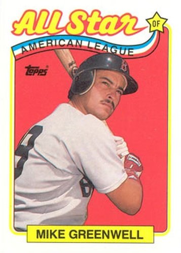 #402 Mike Greenwell - Boston Red Sox - 1989 Topps Baseball