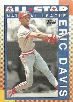 #402 Eric Davis - Cincinnati Reds - 1990 O-Pee-Chee Baseball