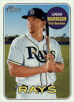 #402 Logan Morrison - Tampa Bay Rays - 2018 Topps Heritage Baseball