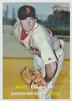 #402 Matt Clement - Boston Red Sox - 2006 Topps Heritage Baseball