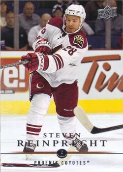 #402 Steven Reinprecht - Phoenix Coyotes - 2008-09 Upper Deck Hockey