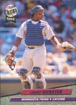 #402 Lenny Webster - Minnesota Twins - 1992 Ultra Baseball