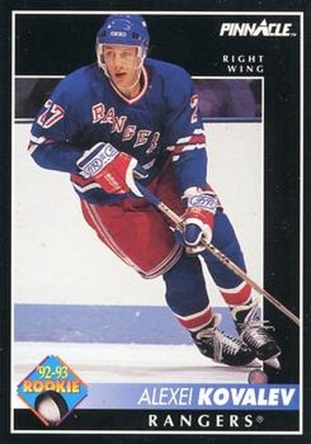 #403 Alexei Kovalev - New York Rangers - 1992-93 Pinnacle Canadian Hockey