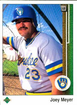 #403 Joey Meyer - Milwaukee Brewers - 1989 Upper Deck Baseball
