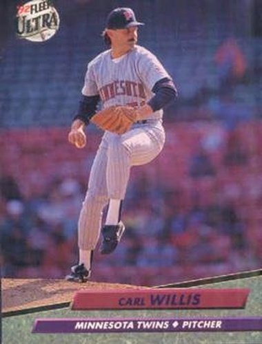 #403 Carl Willis - Minnesota Twins - 1992 Ultra Baseball
