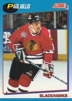#403 Paul Gillis - Chicago Blackhawks - 1991-92 Score Canadian Bilingual Hockey