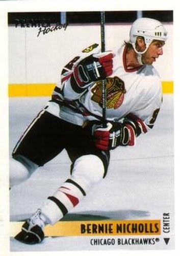 #403 Bernie Nicholls - Chicago Blackhawks - 1994-95 O-Pee-Chee Premier Hockey