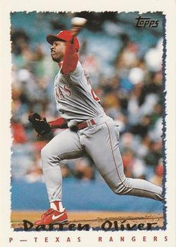 #403 Darren Oliver - Texas Rangers - 1995 Topps Baseball