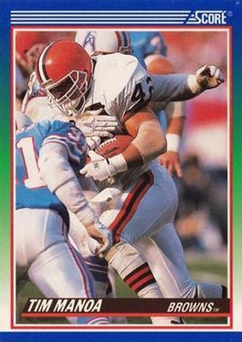 #403 Tim Manoa - Cleveland Browns - 1990 Score Football
