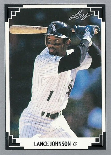 #403 Lance Johnson - Chicago White Sox - 1991 Leaf Baseball