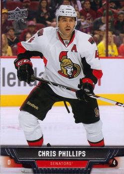 #404 Chris Phillips - Ottawa Senators - 2013-14 Upper Deck Hockey