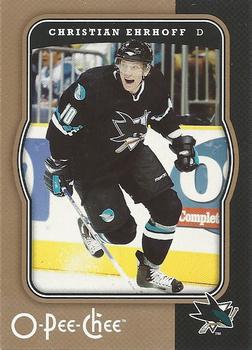 #404 Christian Ehrhoff - San Jose Sharks - 2007-08 O-Pee-Chee Hockey