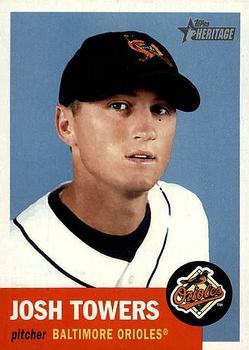 #404 Josh Towers - Baltimore Orioles - 2002 Topps Heritage Baseball