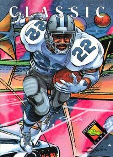 #404 Emmitt Smith - Dallas Cowboys - 1994 Pro Line Live Football