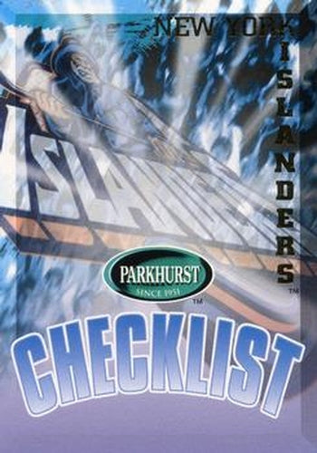 #405 Islanders Checklist - New York Islanders - 1995-96 Parkhurst International Hockey