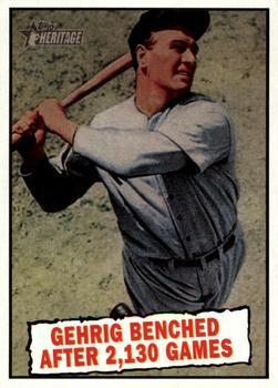 #405 Lou Gehrig - New York Yankees - 2010 Topps Heritage Baseball