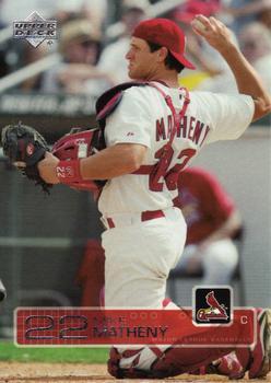 #405 Mike Matheny - St. Louis Cardinals - 2003 Upper Deck Baseball
