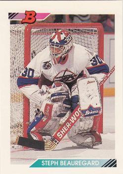 #405 Steph Beauregard - Winnipeg Jets - 1992-93 Bowman Hockey
