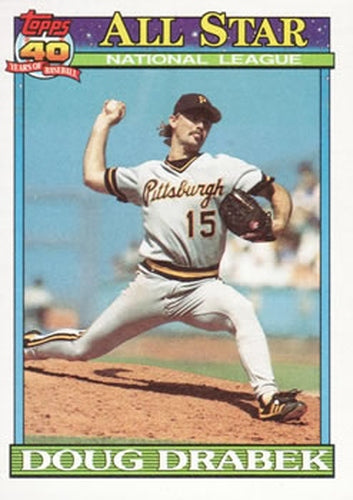 #405 Doug Drabek - Pittsburgh Pirates - 1991 Topps Baseball