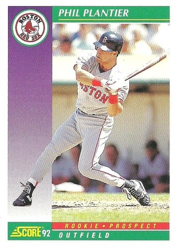 #406 Phil Plantier - Boston Red Sox - 1992 Score Baseball