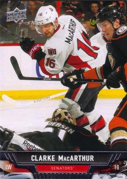 #406 Clarke MacArthur - Ottawa Senators - 2013-14 Upper Deck Hockey