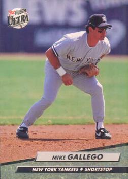 #406 Mike Gallego - New York Yankees - 1992 Ultra Baseball