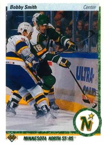 #406 Bobby Smith - Minnesota North Stars - 1990-91 Upper Deck Hockey