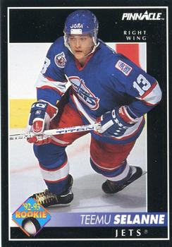 #406 Teemu Selanne - Winnipeg Jets - 1992-93 Pinnacle Canadian Hockey