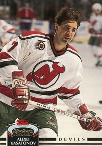 #406 Alexei Kasatonov - New Jersey Devils - 1992-93 Stadium Club Hockey