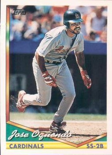 #406 Jose Oquendo - St. Louis Cardinals - 1994 Topps Baseball