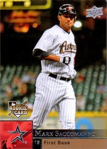 #406 Mark Saccomanno - Houston Astros - 2009 Upper Deck Baseball