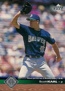 #406 Scott Karl - Milwaukee Brewers - 1997 Upper Deck Baseball