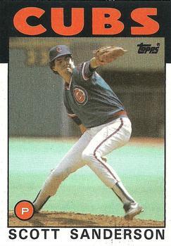 #406 Scott Sanderson - Chicago Cubs - 1986 Topps Baseball