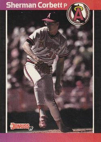 #407 Sherman Corbett - California Angels - 1989 Donruss Baseball