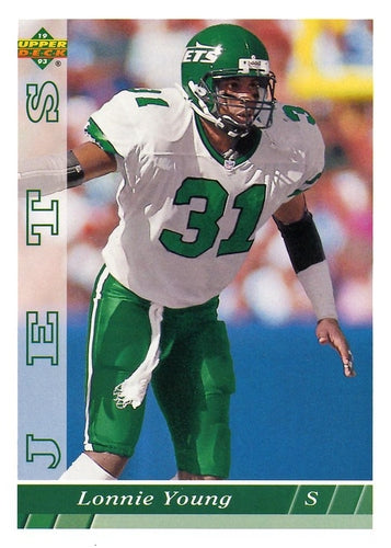 #407 Lonnie Young - New York Jets - 1993 Upper Deck Football