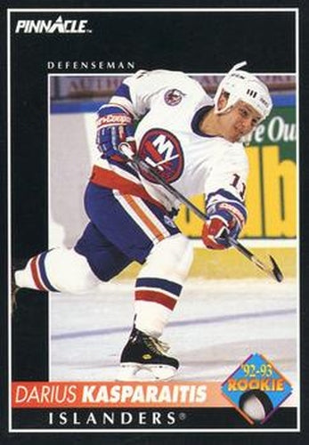 #407 Darius Kasparaitis - New York Islanders - 1992-93 Pinnacle Canadian Hockey