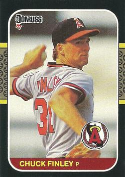 #407 Chuck Finley - California Angels - 1987 Donruss Baseball