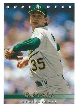 #407 Bob Welch - Oakland Athletics - 1993 Upper Deck Baseball