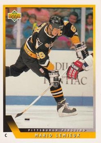 #407 Mario Lemieux - Pittsburgh Penguins - 1993-94 Upper Deck Hockey