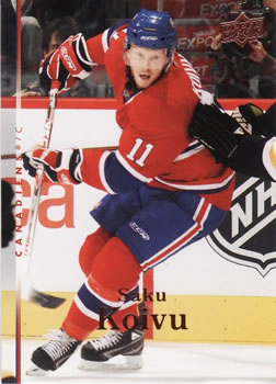#407 Saku Koivu - Montreal Canadiens - 2007-08 Upper Deck Hockey