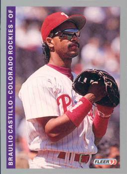 #407 Braulio Castillo - Colorado Rockies - 1993 Fleer Baseball