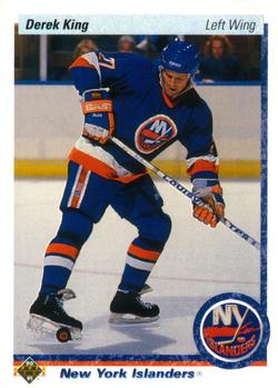 #407 Derek King - New York Islanders - 1990-91 Upper Deck Hockey