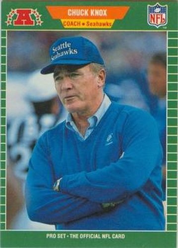 #408 Chuck Knox - Seattle Seahawks - 1989 Pro Set Football